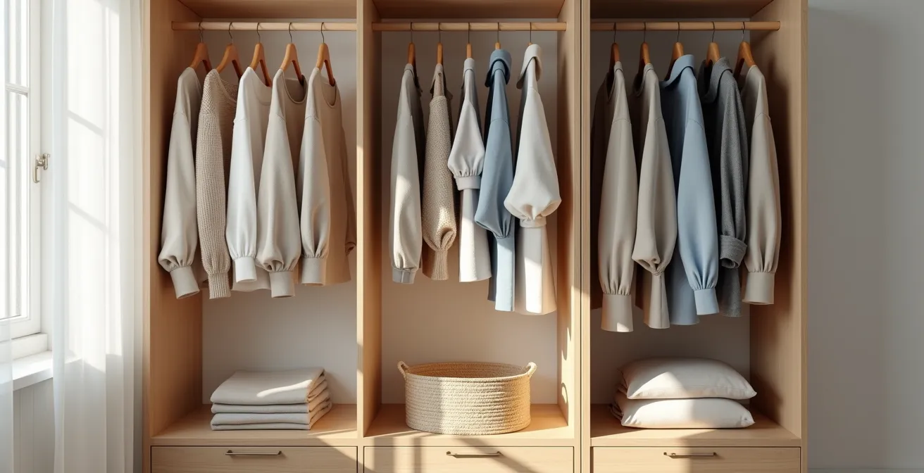 Minimalistische Belgische kleerkast met zorgvuldig geselecteerde duurzame kledingstukken