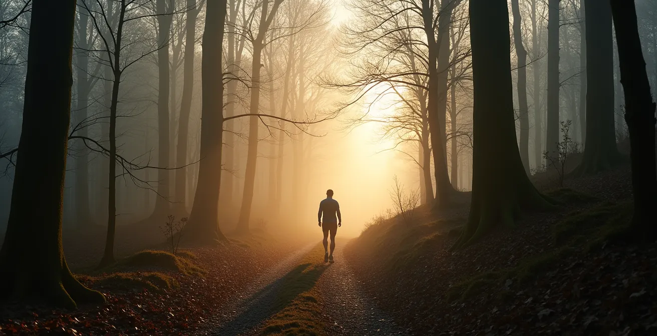 Actieve rust tijdens deload week in natuurlijke omgeving